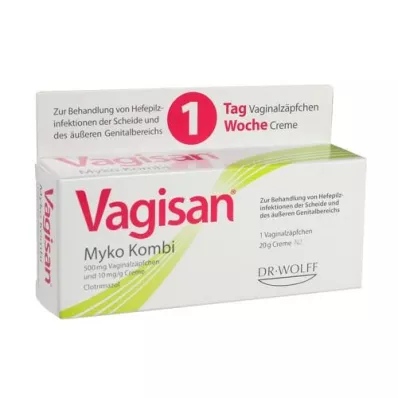 VAGISAN Myko Kombi 1denní terapie, 1 P