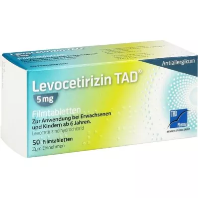 LEVOCETIRIZIN TAD 5 mg potahované tablety, 50 ks