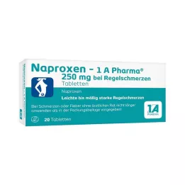 NAPROXEN-1A Pharma 250 mg na menstruační bolesti, 20 ks