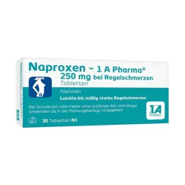 [1a Pharma 250 mg při menstruačních bolestech, 30 ks