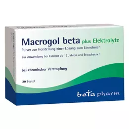 Makrogol beta plus elektrolytový prášek, 20 ks