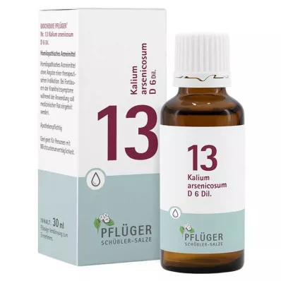 Biochemie Pflueger 13 arsen draselný.D 6 kapek, 30 ml Biochemie Pflueger 13 arsen draselný.D 6 kapek, 30 ml