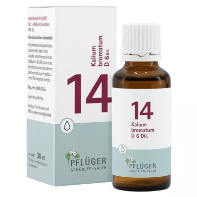 Biochemie Pflueger 14 bromat draselný.D 6 kapek, 30 ml