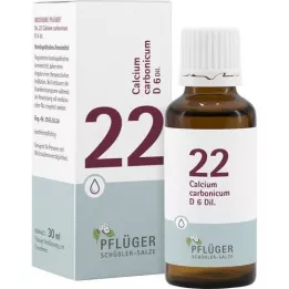 BIOCHEMIE Pluhová sádra 22 Calcium carbonicum D 6 kapek, 30 ml