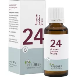 BIOCHEMIE Pluhová sádra 24 Arsenum jodatum D 6 kapek, 30 ml