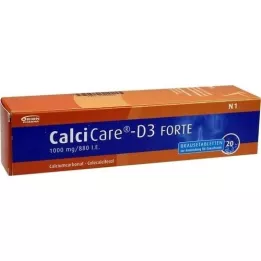 CALCICARE D3 forte šumivé tablety, 20 ks