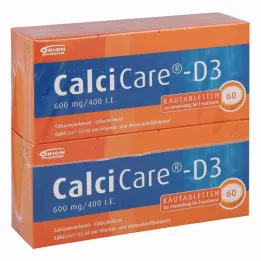 CalciCare-D3 600 mg/400 mezinárodních jednotek (120 kusů)