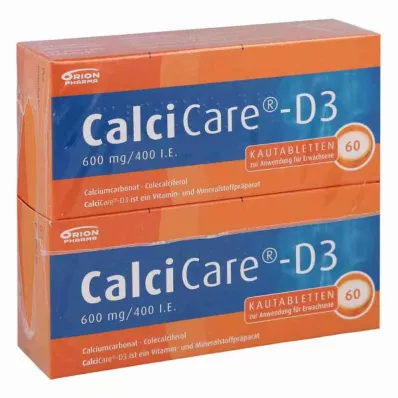 CalciCare-D3 600 mg/400 mezinárodních jednotek (120 kusů)