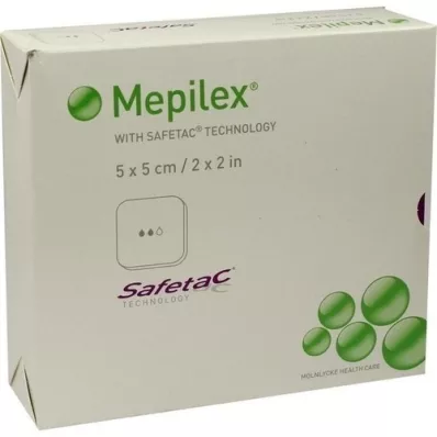 MEPILEX Pěnový obvaz 5x5 cm, 5 ks