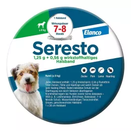 SERESTO 1,25g + 0,56g Obojek pro psy do 8 kg, 1 ks