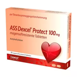 ASS Dexcel Protect 100 mg entericky potahované tablety, 50 ks