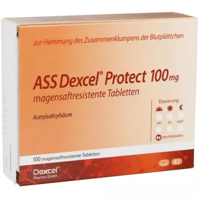 ASS Dexcel Protect 100 mg entericky potahované tablety, 100 ks