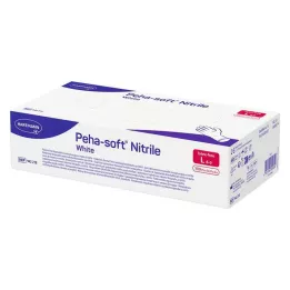 PEHA-SOFT nitril bílý Unt.Hands.unsteril pf L, 100 St