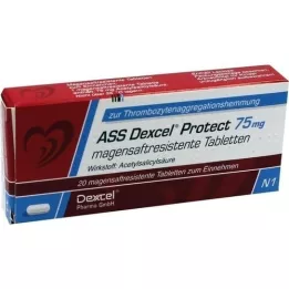 ASS Dexcel Protect 75 mg entericky potahované tablety, 20 ks