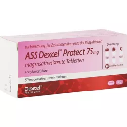 ASS Dexcel Protect 75 mg entericky potahované tablety, 50 ks