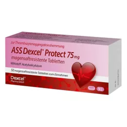 ASS Dexcel Protect 75 mg entericky potahované tablety, 50 ks