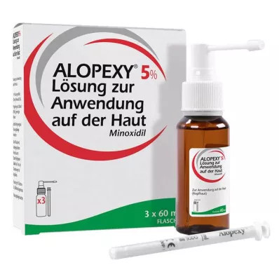Alopexy 5% roztok, 3x60 ml