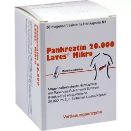 PANKREATIN 20 000 tvrdých tobolek Laves Micro s enterickým potahem, 50 ks