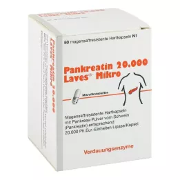 Pancreatin 20000 Laves mikro gastrorezistentní kapsle, 50 ks