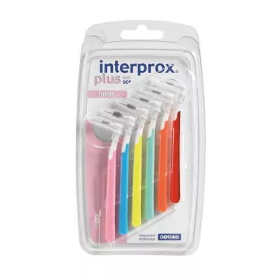 INTERPROX plus Blister Mix bezbarvý asorted interdental, 6 ks