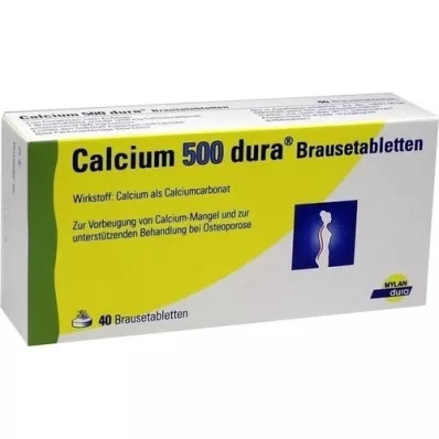 CALCIUM 500 dura šumivých tablet, 40 ks