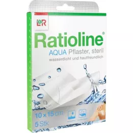 RATIOLINE aqua Shower Plaster Plus 10x15 cm sterilní, 5 ks