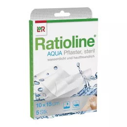 RATIOLINE aqua Shower Plaster Plus 10x15 cm sterilní, 5 ks