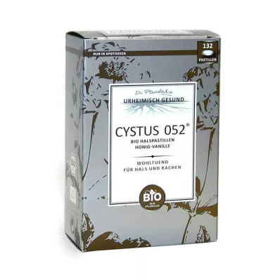 Cystus 052 bio pastilky do krku med vanilka, 132 ks