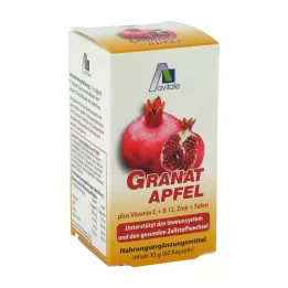 GRANATAPFEL 500 mg plus Vit.C+B12+Zinek+Selenium Caps., 60 ks