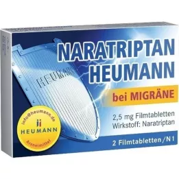 NARATRIPTAN Heumann na migrénu 2,5 mg potahované tablety, 2 ks