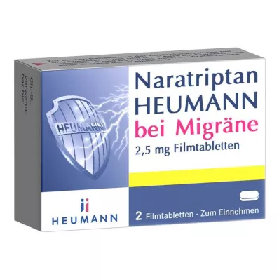 Naratriptan HEUMANN na migrény 2,5 mg potahované tablety, 2 ks