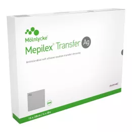MEPILEX Transfer Ag pěnový obvaz 15x20 cm sterilní, 10 ks