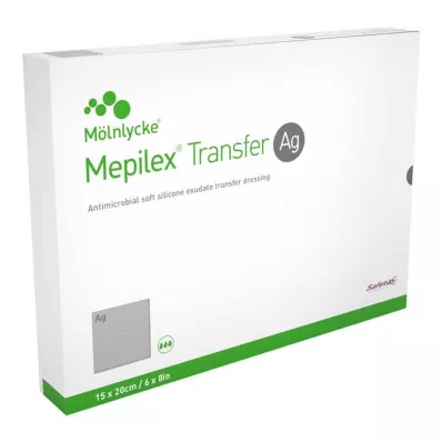 MEPILEX Transfer Ag pěnový obvaz 15x20 cm sterilní, 10 ks