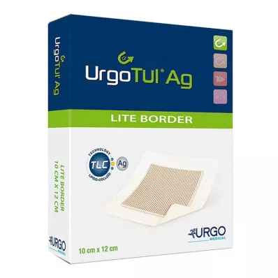 URGOTÜL Ag Lite Border 10x12 cm obvaz, 10 ks