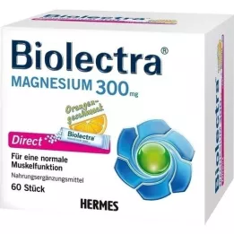 BIOLECTRA Hořčík 300 mg Direct Orange Sticks, 60 ks