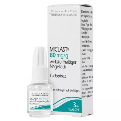 Miclast 80 mg/g aktivní lak na nehty, 3 ml