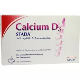 CALCIUM D3 STADA 1000 mg/880 I.U. Šumivé tablety, 120 ks