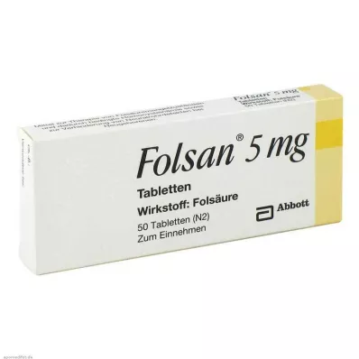 Folsan 5 mg tablety, 50 ks