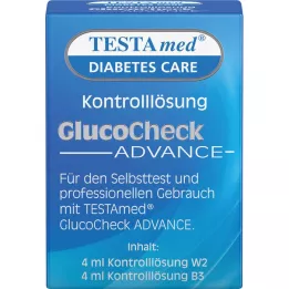 TESTAMED Kontrolní roztok GlucoCheck Advance, 4 ml