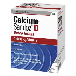 CALCIUM SANDOZ D Osteo intenzivní žvýkací tablety, 120 ks