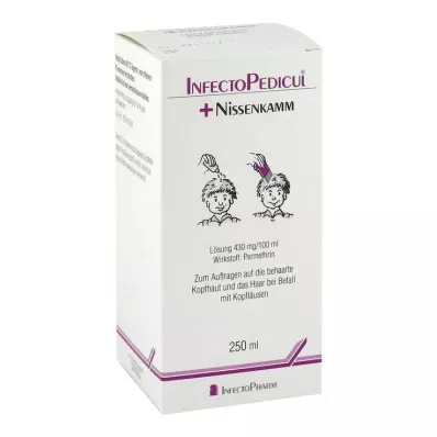 INFECTOPEDICUL Roztok + hřeben na nit, 250 ml