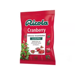 Brusinkové bonbony Ricola bez cukru, 75 g