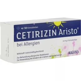 CETIRIZIN Aristo na alergie 10 mg potahované tablety, 50 ks