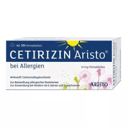 CETIRIZIN Aristo na alergie 10 mg potahované tablety, 50 ks