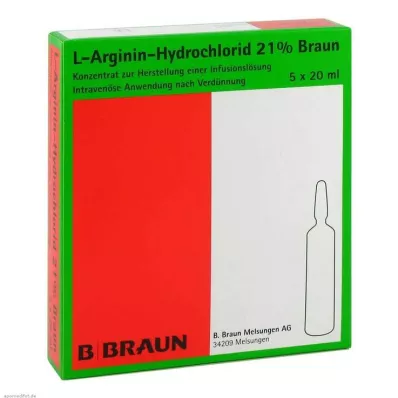 L-arginin hydrochlorid 21% elektronický koncentrát infuze, 5x20 ml