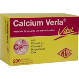 CALCIUM VERLA Vital potahované tablety, 200 ks