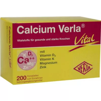 Calcium Verla Vital potahované tablety, 200 ks