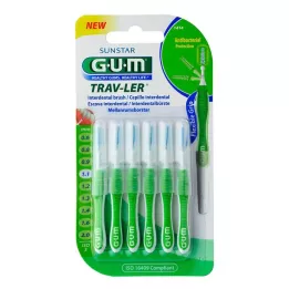 GUM TRAV-LER 1,1mm jedlové zelené mezizubní+6kapslí, 6 ks
