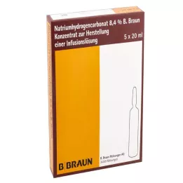 NATRIUMHYDROGENCARBONAT B.Braun 8,4% sklo, 5X20 ml