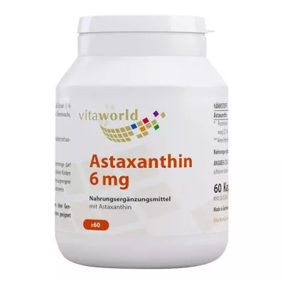 Astaxanthin 6 mg kapsle, 60 ks